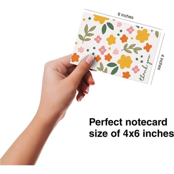 100 Unique Thank You Cards Bulk - Blank Note Cards with 100 Different, Colorful - Picture 4 of 6